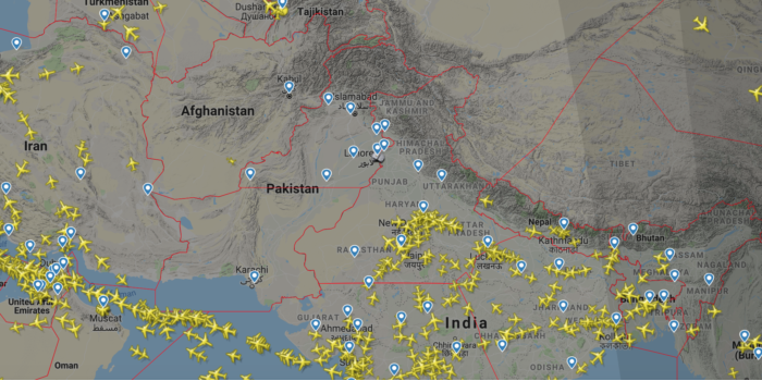 巴基斯坦領(lǐng)空已全部關(guān)閉